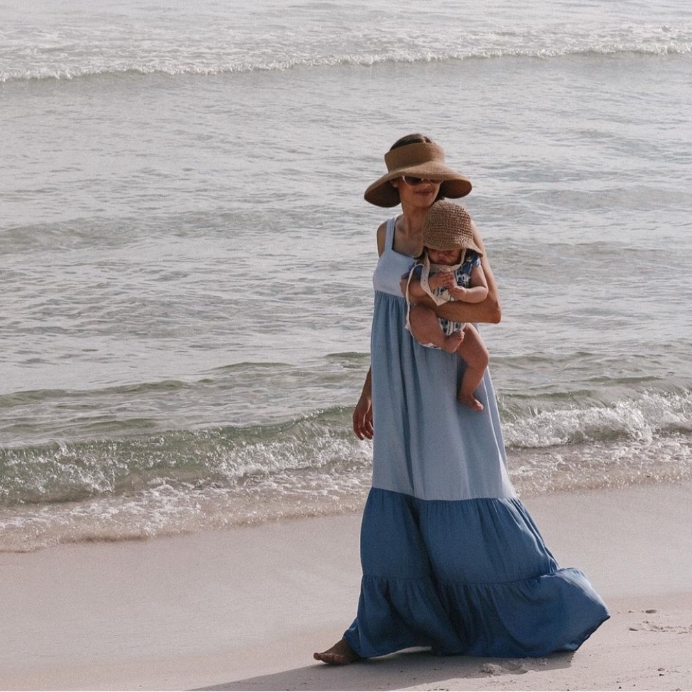 Blue maxi dress